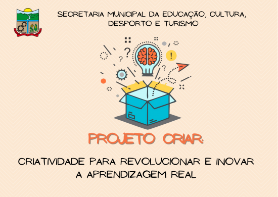 Logotipo do projeto: Projeto Criar: Criatividade para Revolucionar e Inovar a Aprendizagem Real